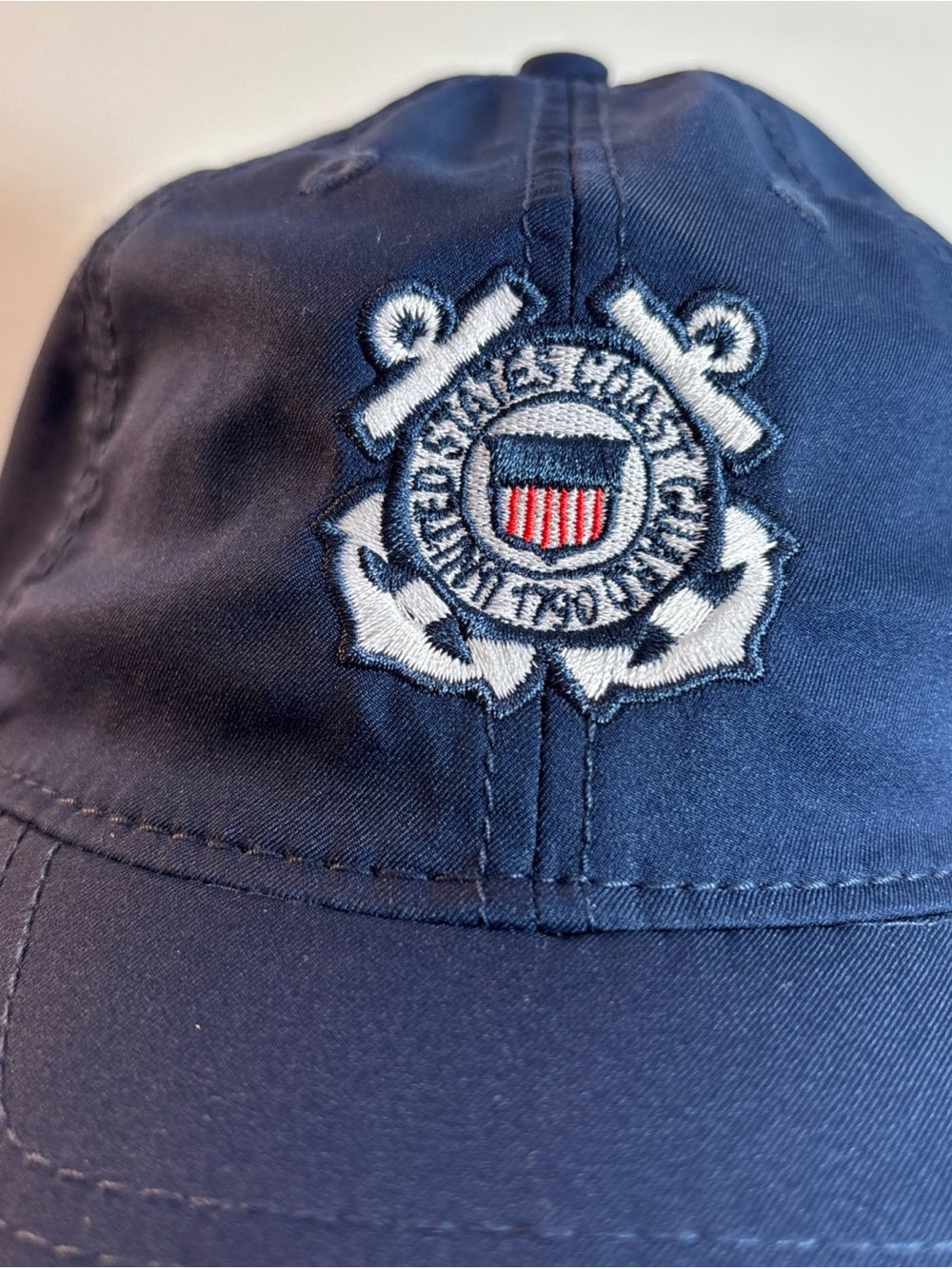 U S Coast Guard Embroidered Crest Baseball Cap - legacy. 8/16 - Picture 3 of 10